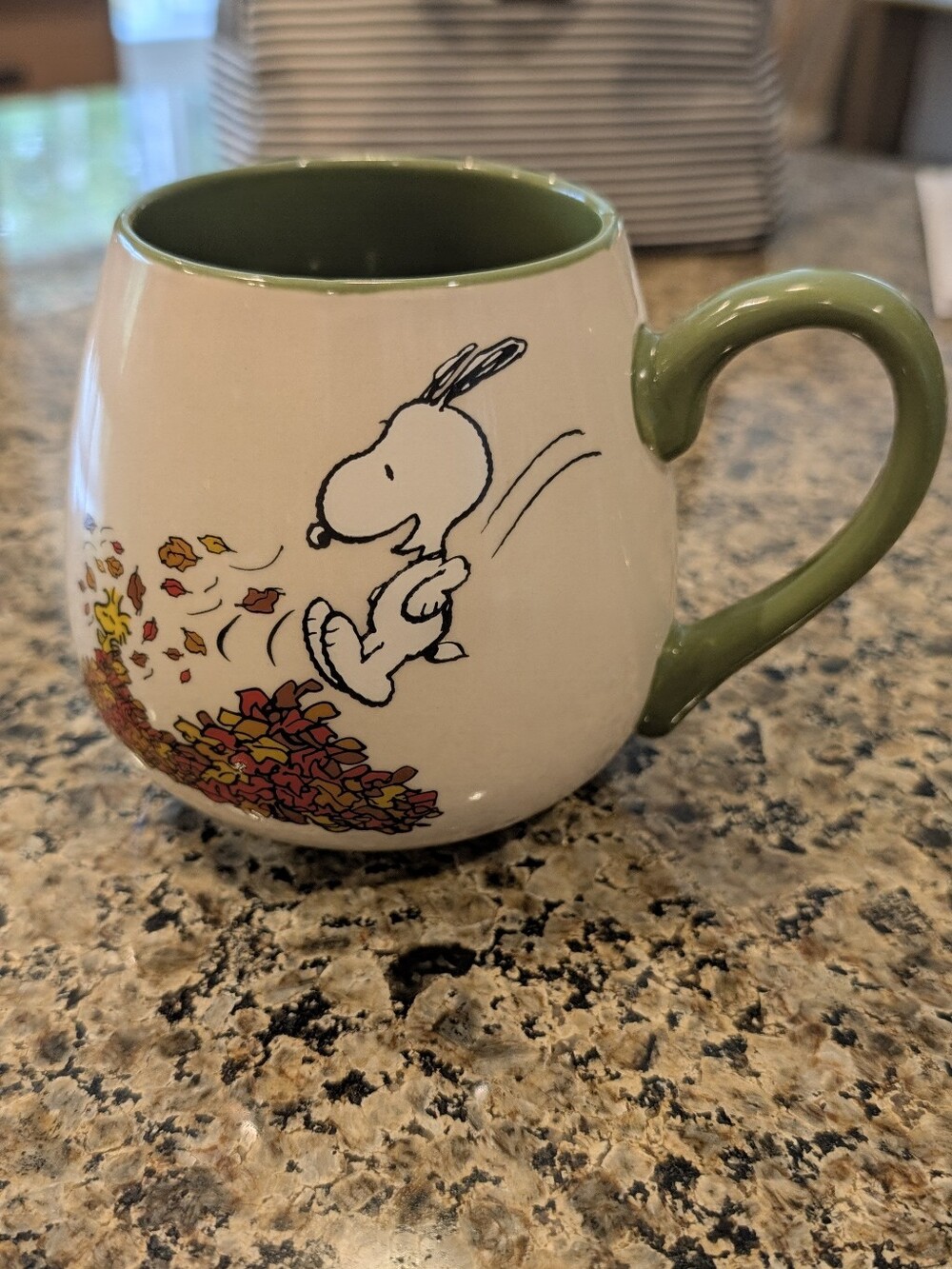 Peanuts Snoopy Fall Mug Thankful For Friends Ceramic Autumn Thanksgiving